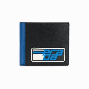 PRADA Saffiano leather logo wallet